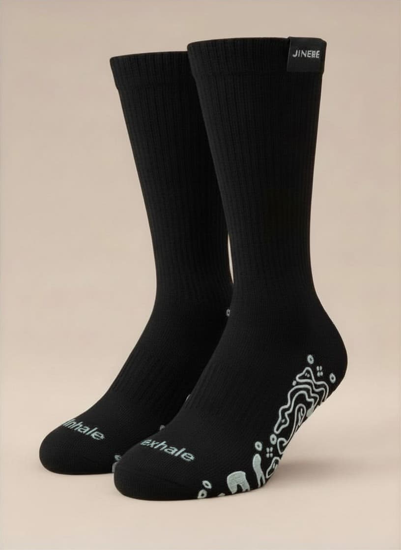 Jinere Inhale Exhale grip socks